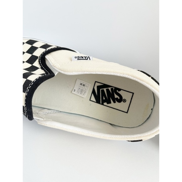 Vans Black and White Checkered Sneakers - Picture 8 of 10